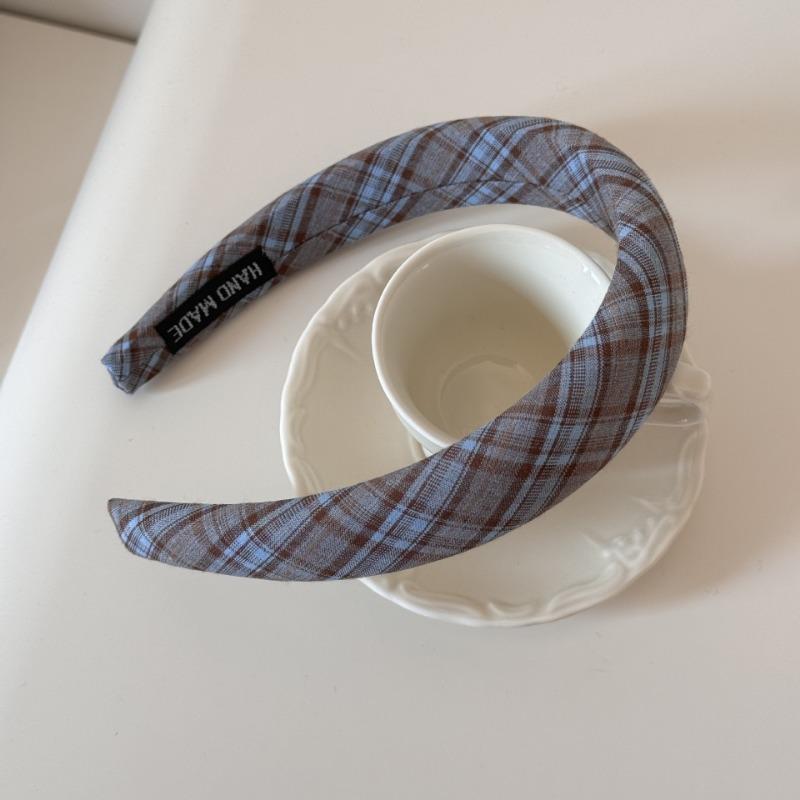 Fashionably Light and Fresh Blue Color Hair Band, Simple and Elegant Commuting Style Thin Headband Hair Accessory