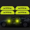 4PCS/set Car Reflective Strips Warning Stickers For Toyota Corolla Yaris Auris CHR Camry Prius RAV4 Highlander Car Door Stickers
