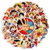 10/30/50pcs Luffy Anime One Piece Stickers Cool Cartoon Characters Decals Skateboard Phone Luggage Bike Graffiti Sticker Decor