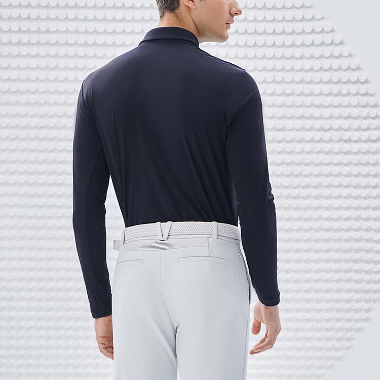 FILA Athletics Solid Logo Polo Shirt Men Polo Shirts Deep-Black A11M245209F-BK