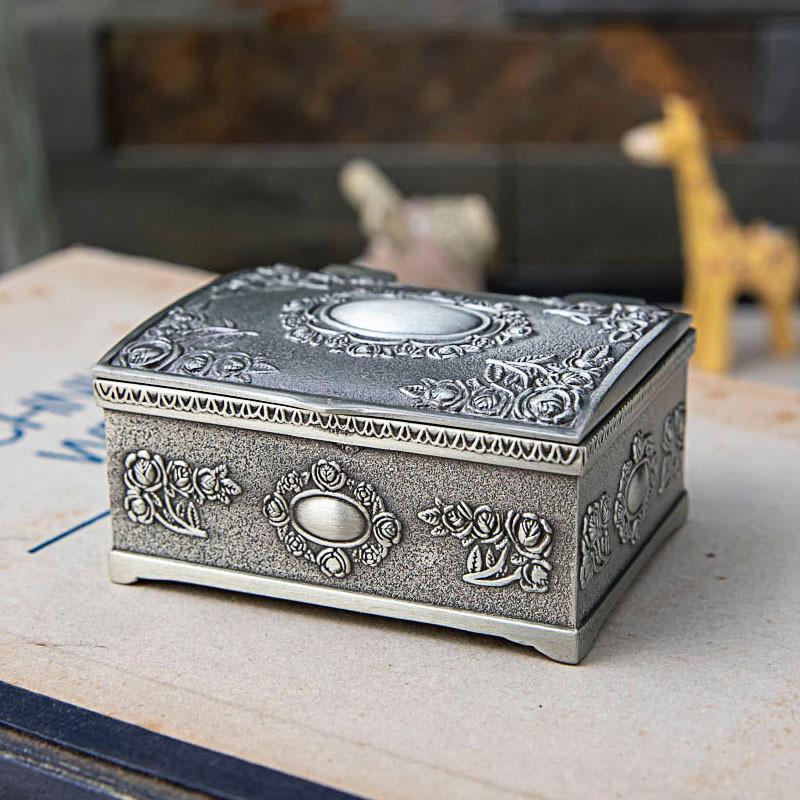Storage Ring Creative Boxs Square Rose Earrings Stud Earrings Jewelry Gifts