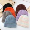 Imitation Mink Hair Knitted Hat Autumn New Hat Women's Warm Wool Hat Winter Riding Windproof and Cold Proof Men