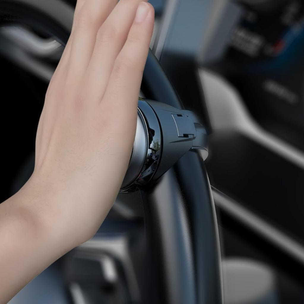 Steering Wheel Spinner, Spinner Handle, For Cars, Silicone, Bearing Construction, 360 Degree Rotation, Handle