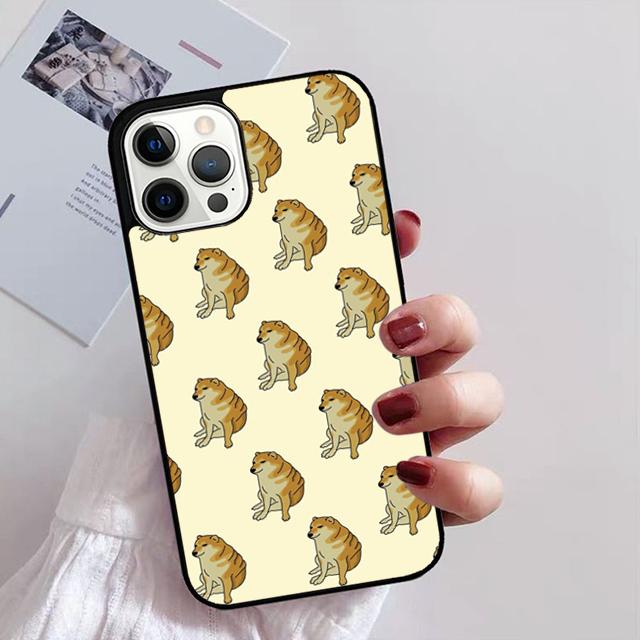 Shiba Inu Cute Cartoon Art Phone Case for iPhone 11 12 13 14 Pro Max Mini XR XS SE 2020 6 7 8 Plus Samsung S21 S22 Coque Fundas