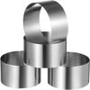 2/3/4Pcs Stainless Steel Round Cake Ring Mold Set Cake Decoration Tools Cupcake Mousse Pastry Baking Mould Tools Cooking Rings