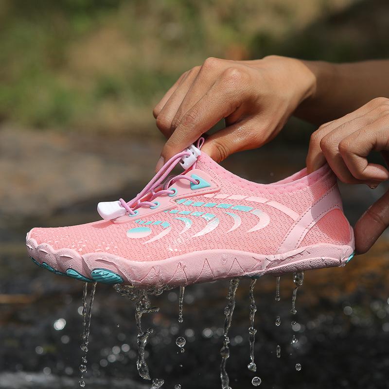 

Outdoor mountaineering non-slip and wear-resistant amphibious wading fishing quick-drying breathable stream walking shoes fitness men s and women s 42 рожевий