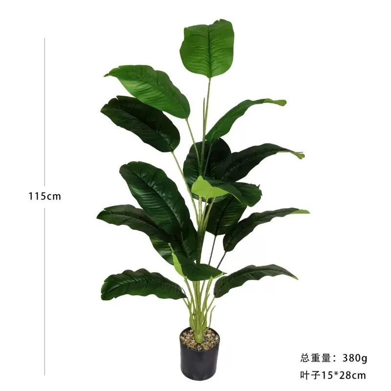 A Top Quality 115cm Giant Artificial Plants Tree Realistic Full Lush Greenery Indoor Outdoor All-Season Decor for Home Office