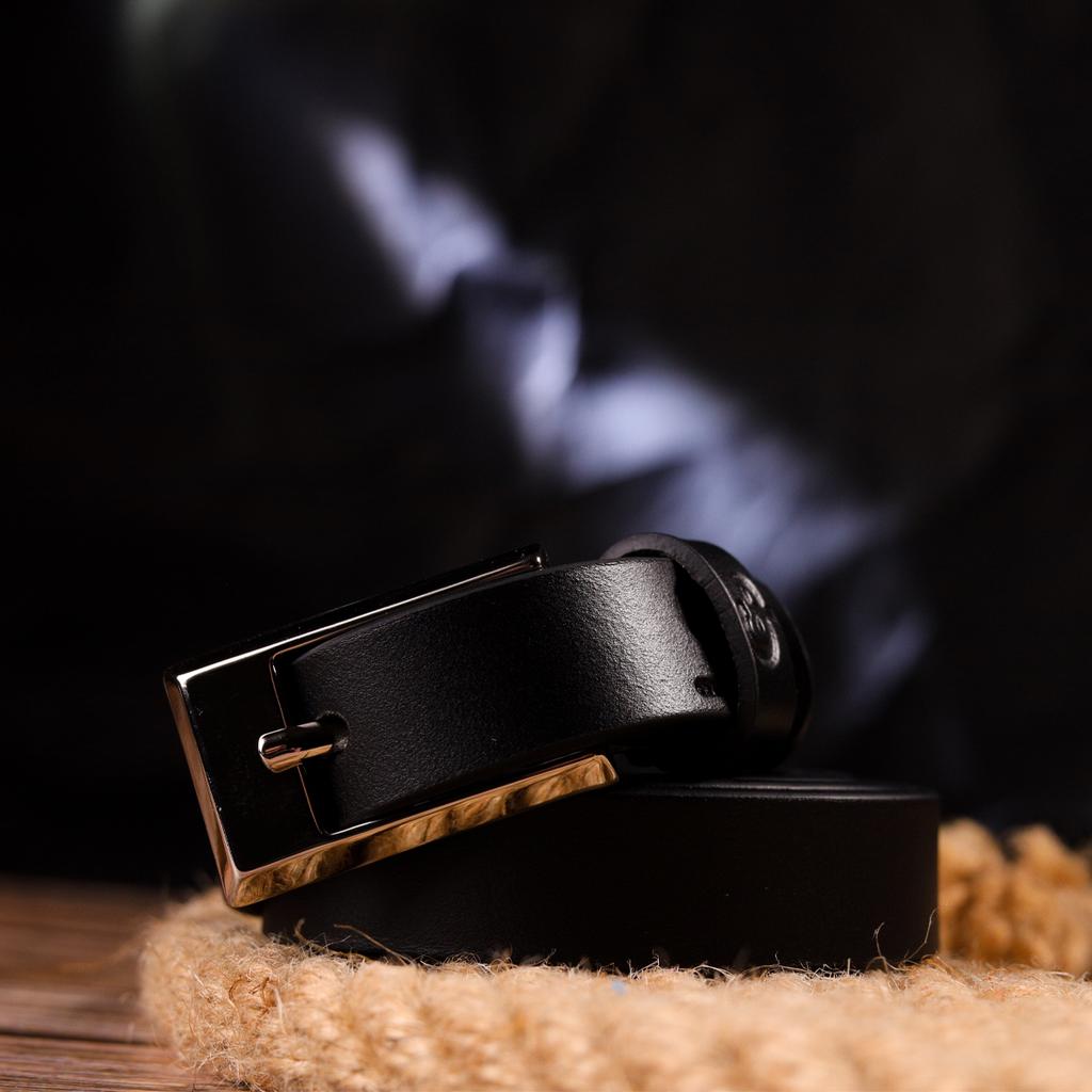 Classic Women's Leather Belt GRANDE PELLE Leather Belt 21443 Black