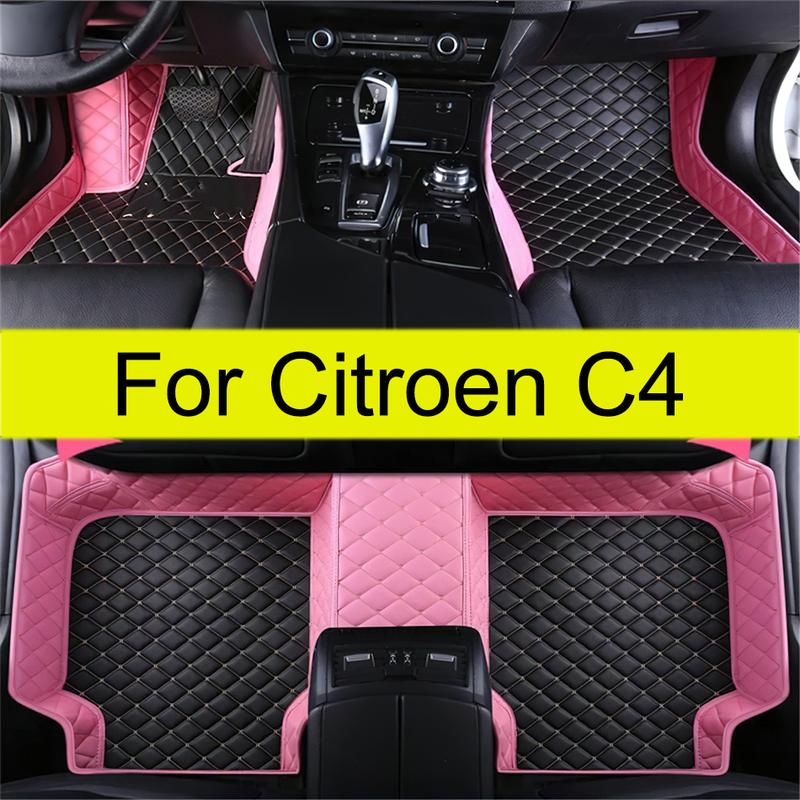 Car floor mats for Citroen C4 (TWO DOOR) 2006 2007 2008 2009 2010 2011  auto foot Pads automobile