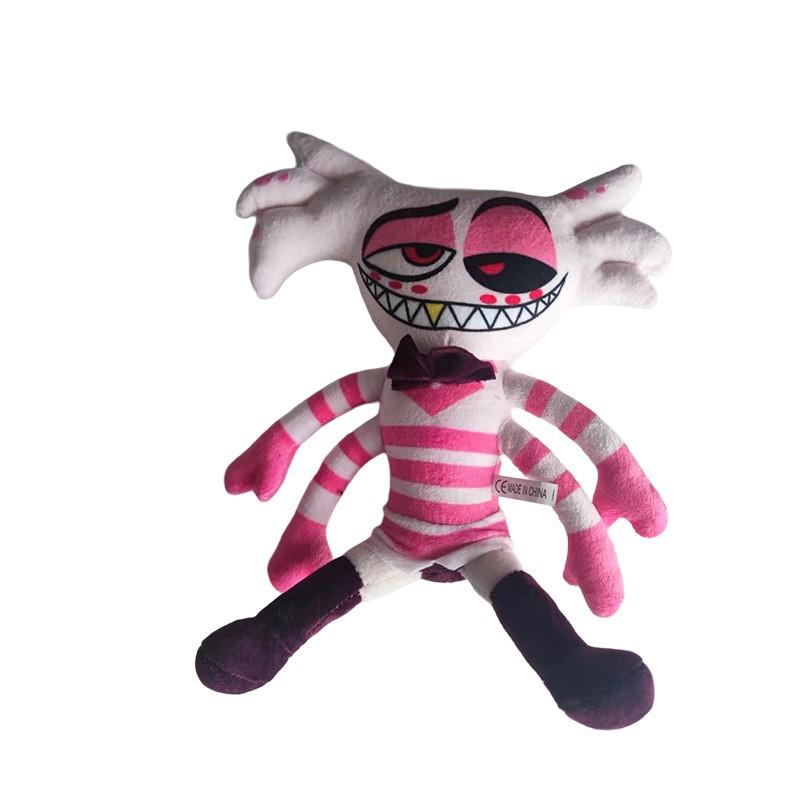 New Hazbins El Plush Doll Alastor Cartoon Doll Kawaii Soft Stuffed Doll Home Decoration Birthday Gift For Kid