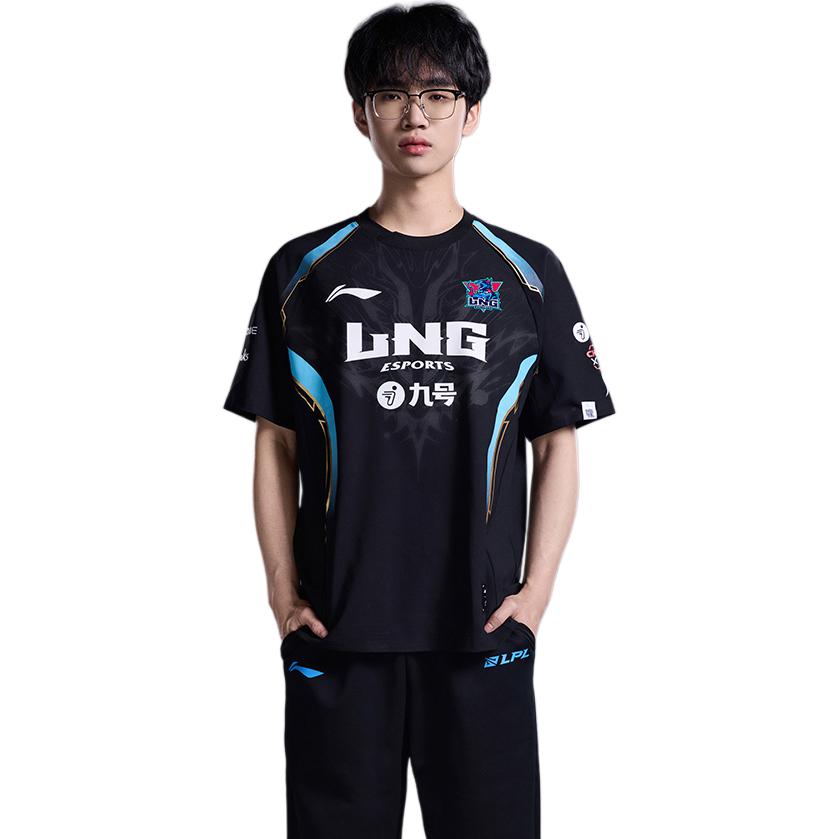 Li Ning Sports Life Collection T Shirt Unisex Black ATSU675-1