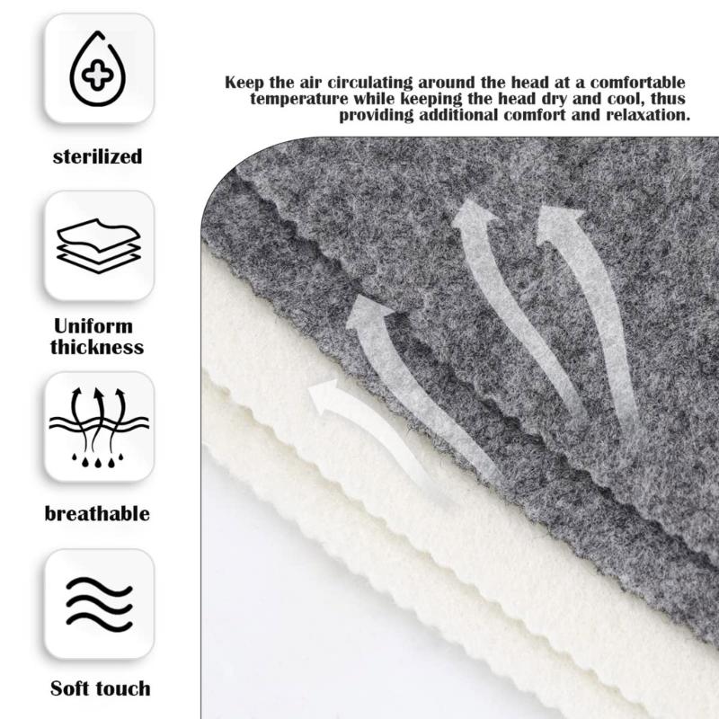 2Pieces Sauna Hat Set Comfortable Sauna Caps Travel Sauna Hat High Absorbency Felt Texture Perfect for Spa and Sauna Use