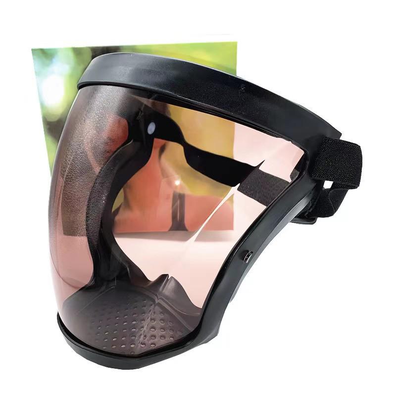 High-Definition Transparent Anti-Droplet Dustproof Protective Face Shield Goggles for Cycling