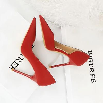 Fashion Fashion Lady Pointed Toe Stilettos High Heels Silks Satins Sexy Party Office Shoes for Women Summer Female Pumps
