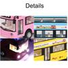 1/36 Double-decker Bus Model Car Toy Alloy Diecast Sound Light Metal Vintage London Autobus Models Toys Collection Kids Gifts