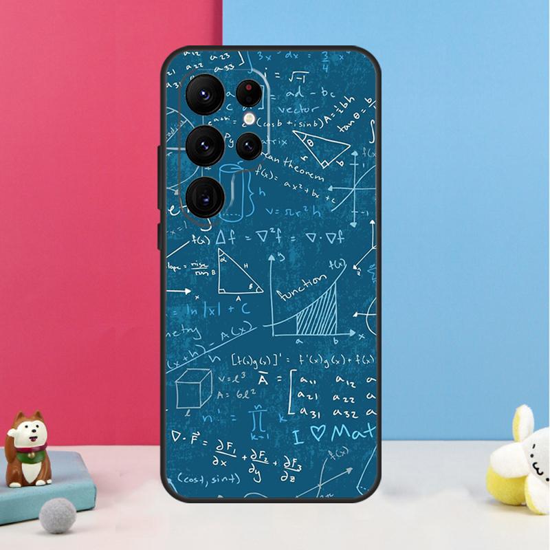 Symbol Math Science Physics Formulas Case For Samsung Galaxy S22 S23 S24 Ultra S8 S9 S10 Plus Note 10 20 Ultra S20 S21 FE Cover