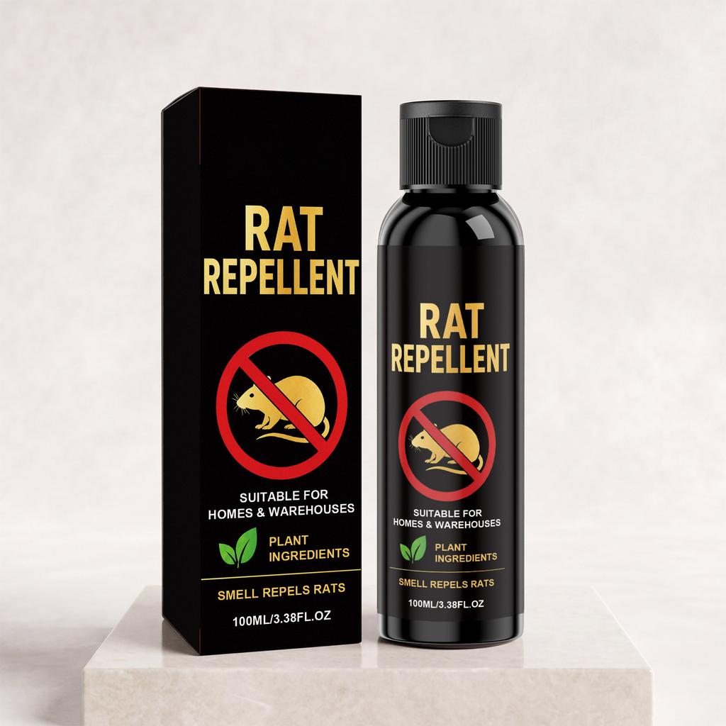 Rat Repellent Spray 100ml Suitable for Homes and Warehouses Plant-Based Ingredients Natural Odor To Repel Rats Effective Indoor and Outdoor Use