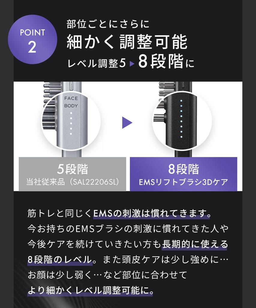 SALONIA EMS Lift Brush, 3D Care, Electric Brush, Facial Beauty Device, Electric Scalp Brush, Lift Up, Amazon.co.jp Exclusive
