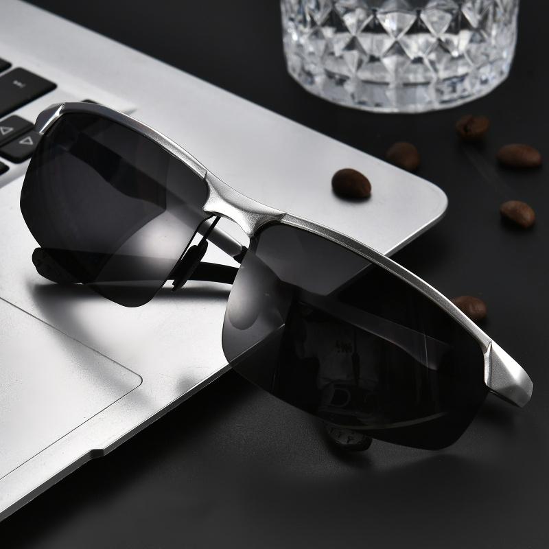 Luxury Quality Rimless Mirror Sunglasses Men Woman Polarized Sports Outdoor Sun Glasses Retro Anti-glare Driving Sunglass