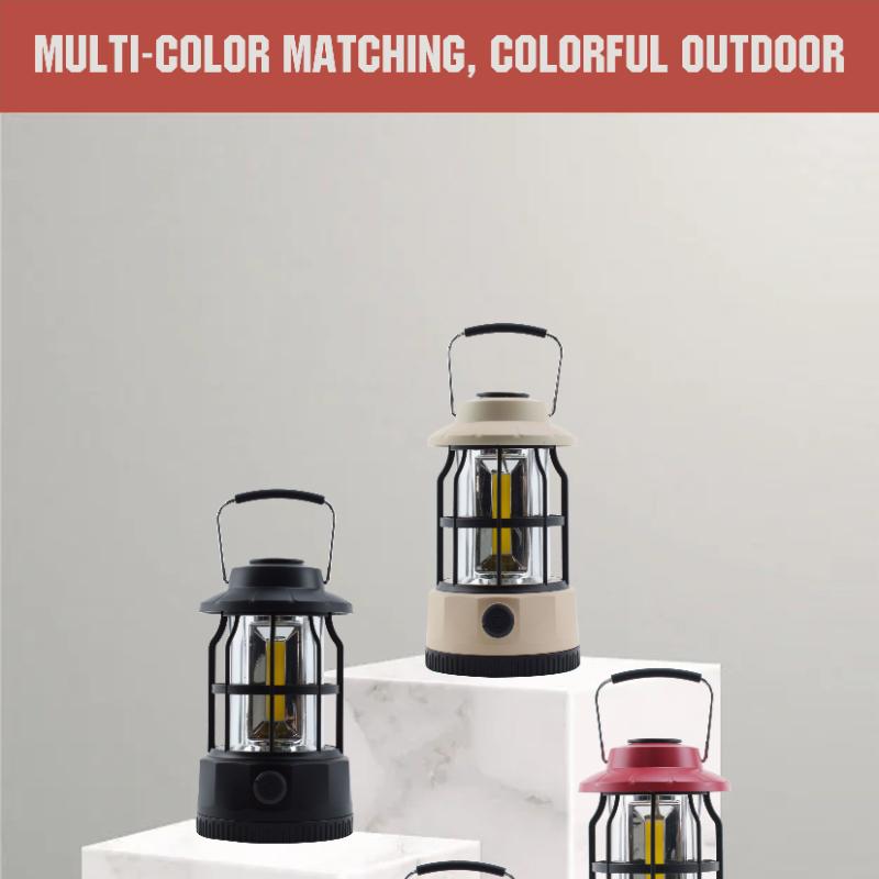 New Camping Light Outdoor Camping Light Tent Light Portable Horse Light Retro Rechargeable Camping Light