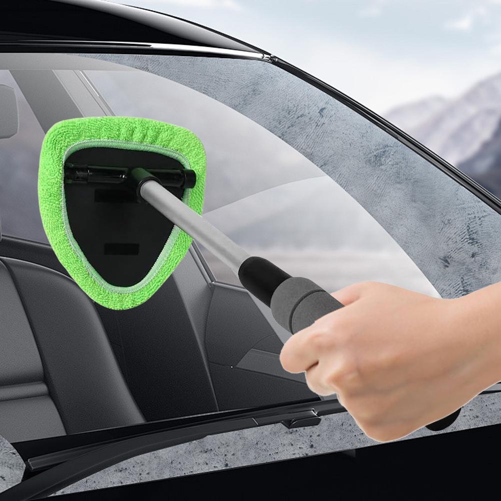Car Windshield Cleaning Tool Extendable Handle Car Glass Cleaning Brush Windshield Wiper Cleaner for SUV Truck RV Cleaning Tools