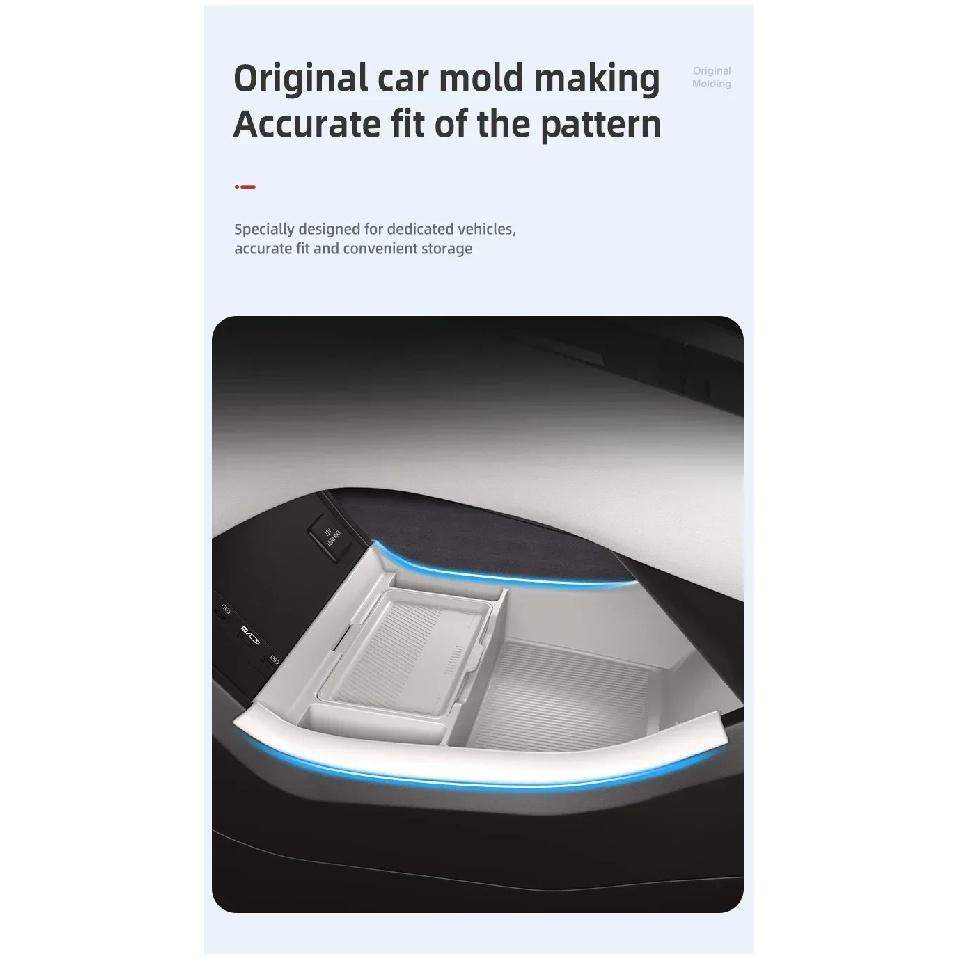 For Denza N9 Silicone Storage Box Center Console Under Layer Modification Special Car Interior Accessories Organizer