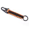 Outdoor Paracord Rope Keychain EDC Survival Kit Cord Lanyard Outdoor Emergency Key Chain For Hiking Camping Multifunction Tools