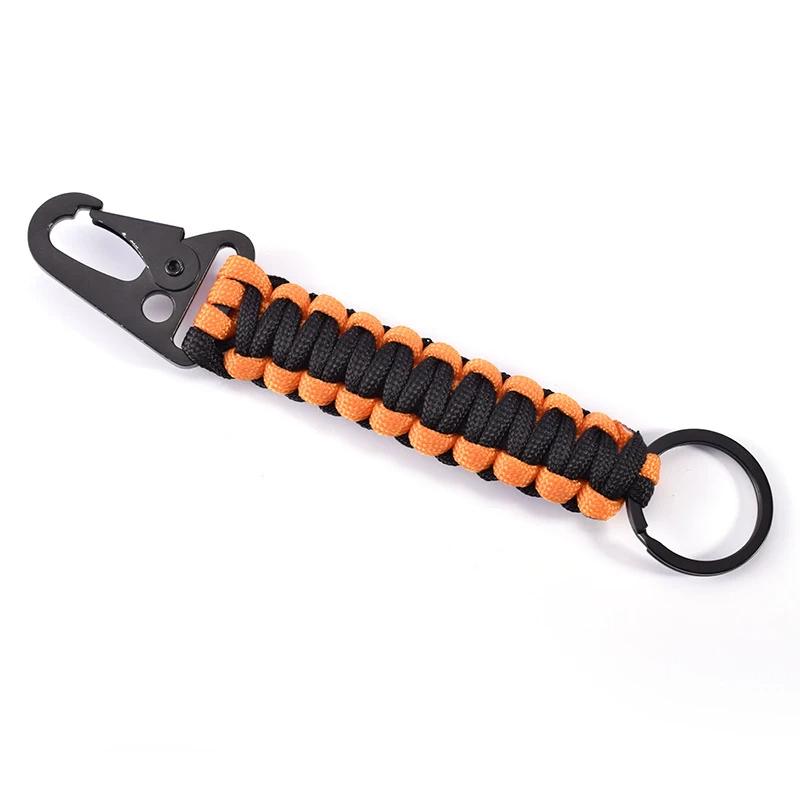 Outdoor Paracord Rope Keychain EDC Survival Kit Cord Lanyard Outdoor Emergency Key Chain For Hiking Camping Multifunction Tools