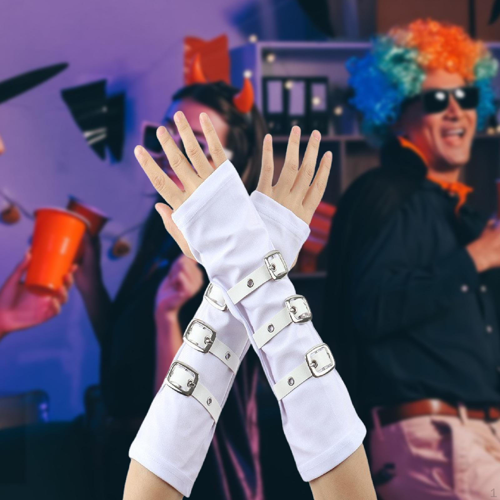 

2 шт. Митенки Рукава для костюма нарядного платья Взрослые Девочки белый