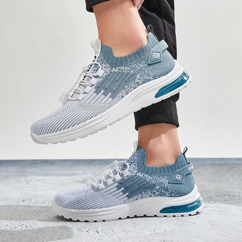 

Осенние новые мужские туфли, носки с мушками, повседневная обувь, мягкая подошва, легкие кроссовки с воздушной подушкой, импортные модели 39