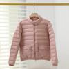 Light Down Jacket Women's Autumn and Winter Short New High-end Simple Waist Warm and Thin White Duck Down Jacket