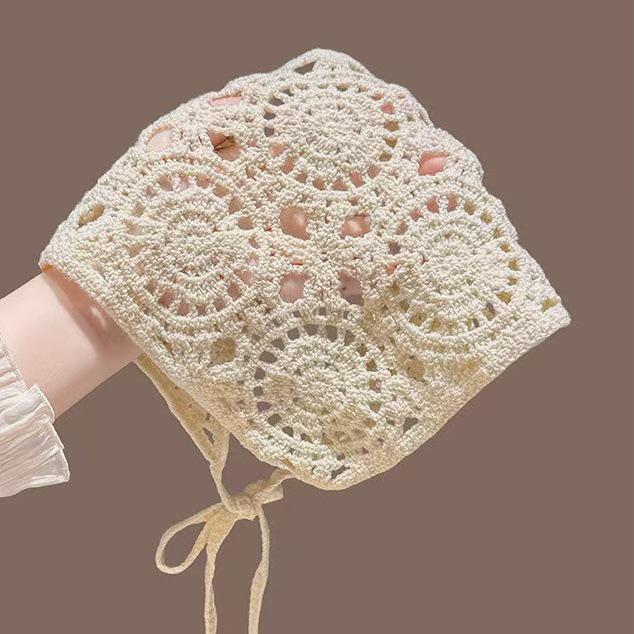 

Ju Jingyi Style Cute Knitted Triangle Headscarf for Women