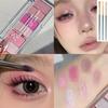 Summer Ice Is Blue and Green! Dopamine Eye Shadow Plate 2025 New Arrival Matte Shimmer Thin and Glittering Cool Blue Green