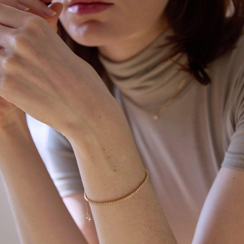 PAIGEFLYNN JEWELRY [925 Silver] Brill Classic Chain Bracelet