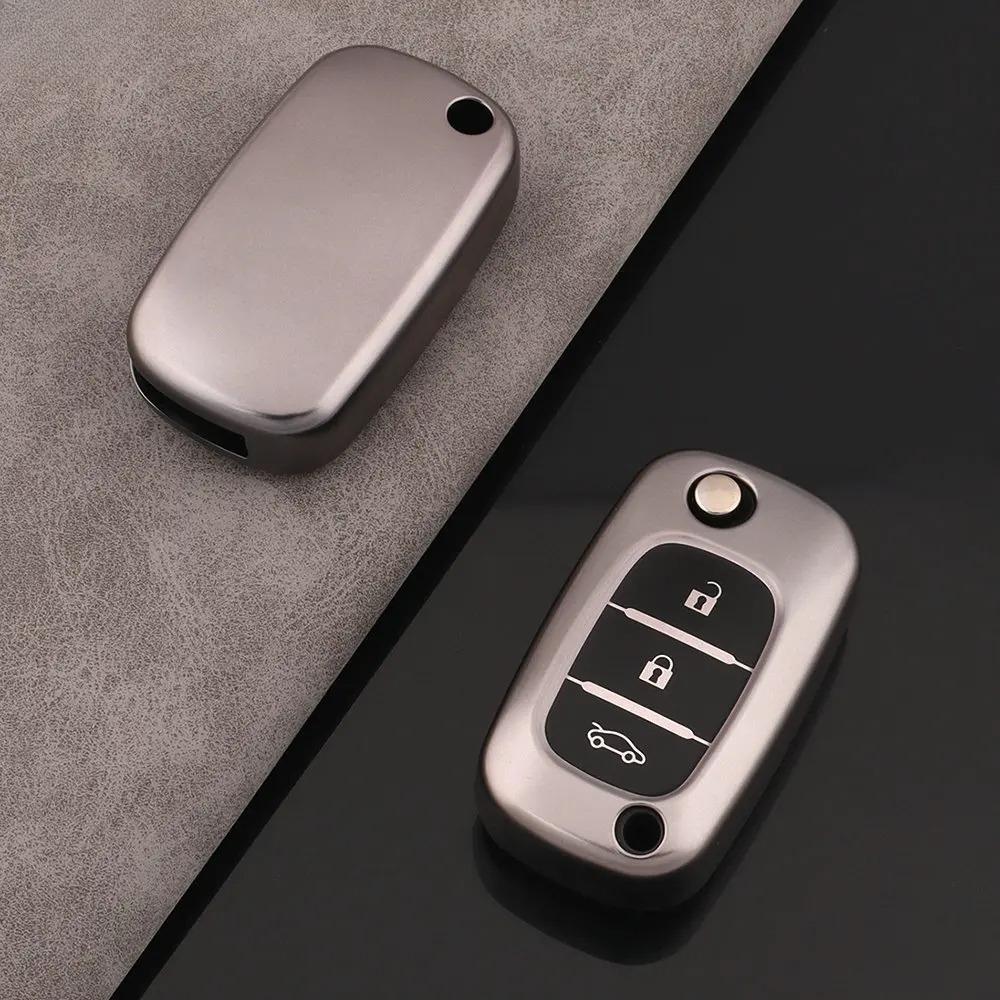 Tpu Flip Car Key Case Cover For Renault Fluence Clio Megane Kangoo Lacia Lada Largus Kalina Granta Vesta X-Ray Benz Smart Fortwo