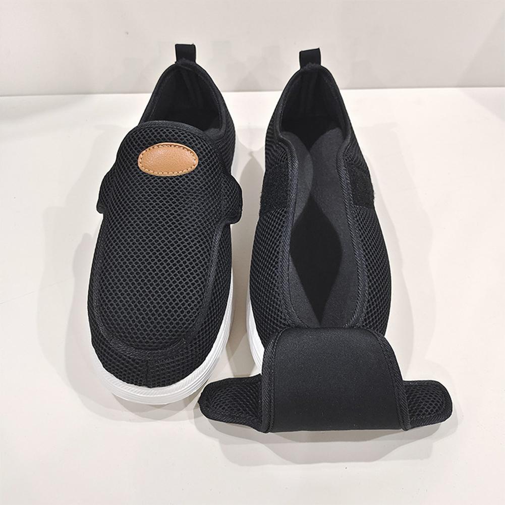 Swollen Feet Shoes for Men Adjustable Diabetic House Shoes Extra Wide Width Slip-on Shoes for Diabetic Swollen Feet