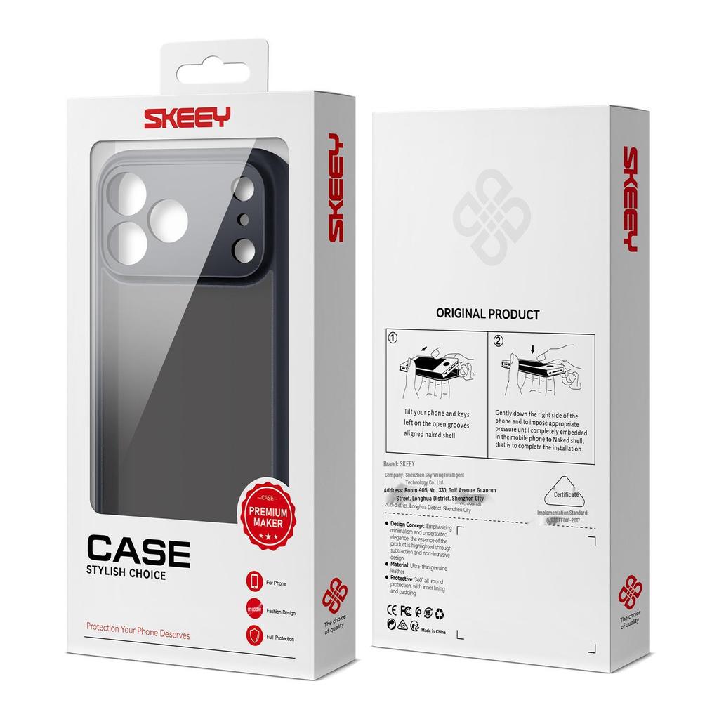 Compatible with Apple 17Pro Max Magnetic Skin-Feel Frosted Protective Phone Case with Drop-Proof and AI Button Features.