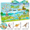 Children'S Quiet Book Concentration Cultivation Dinosaur Can Repeatedly Paste Portable Jelly Sticker Book