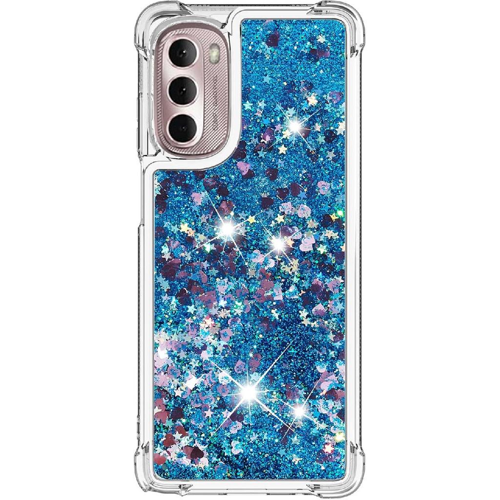 Błyszczące etui na telefon z brokatem dla Motorola Moto G Stylus 5G 2022 Etui Ruchomy piasek Miękkie silikonowe TPU Odporny na wstrząsy Bumper Etui ochronne Kompatybilne z Moto G