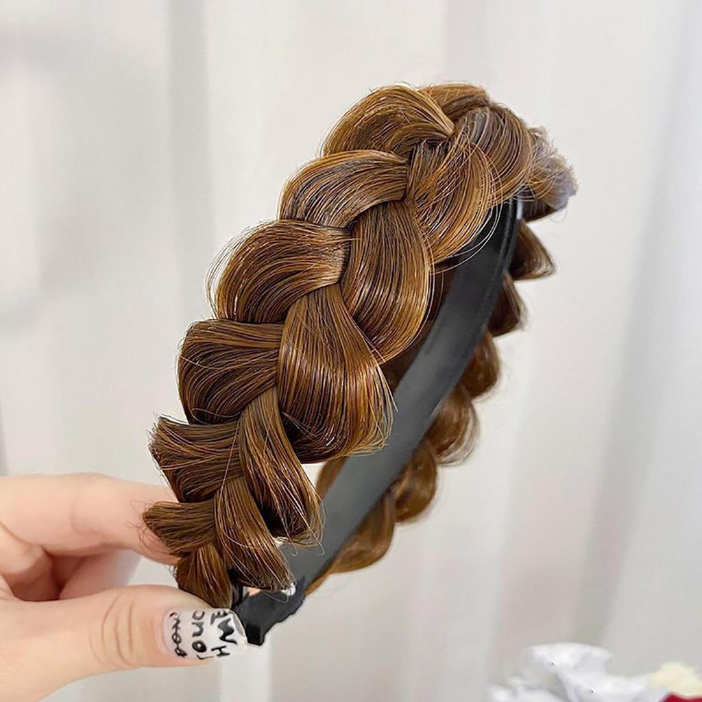 Elegant Ladylike French Braided Hairband with Faux Braids, Suitable for Girls and Women, Ideal for Parties, Balls, and Outings