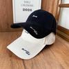 Hong Kong Style Washed Baseball Cap English Embroidery Cap Traveling Shopping Retro Atmosphere Versatile Face Hat