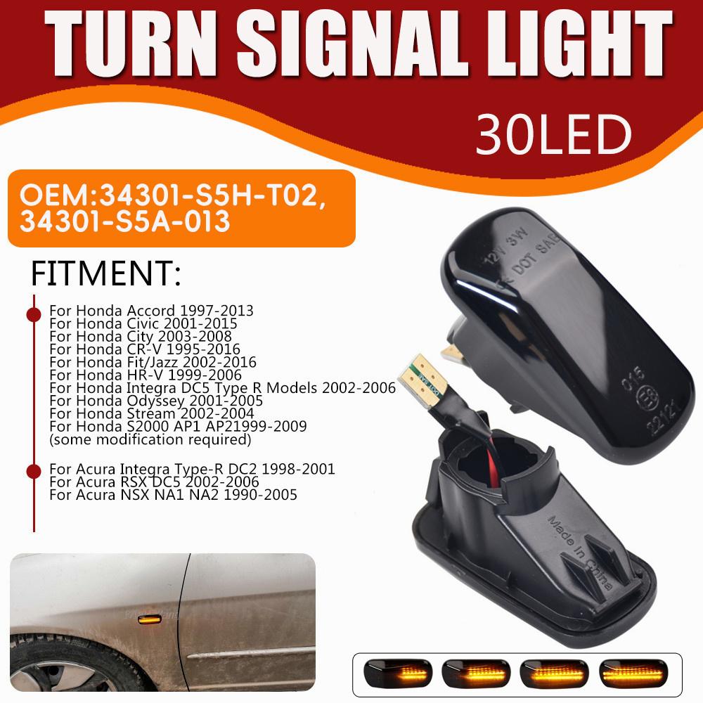 Nové LED boční obrysové světlo směrové světlo pro Honda Accord 1997-2013 Civic 2001-2015 City 2003-2008 CR-V 1995-2016 Fit Jazz