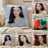 Fashion Chinese Star Crystal ZZhang Tianai Cushion Cover Pillowcase Antidustmite Invisible Zipper Short Plush Sofa Cushion