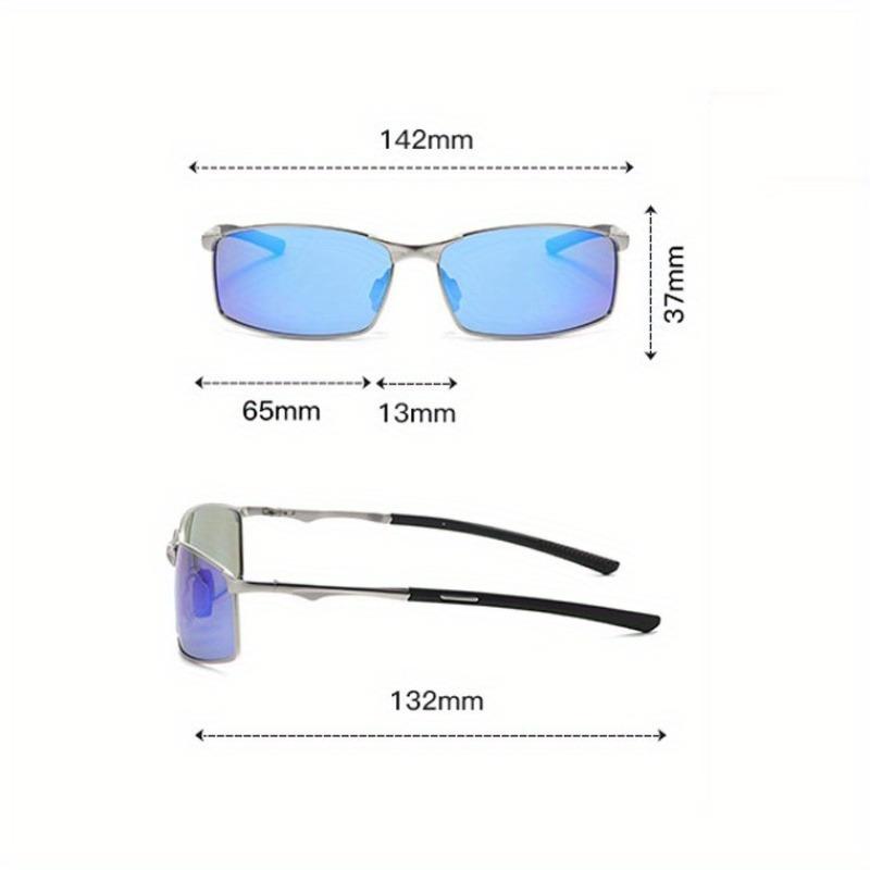 Non-Polarized Sunglasses Men Women Driving Mirror Eyeglasses Metal Frame Business Eyewear Men's Decorative Glasses