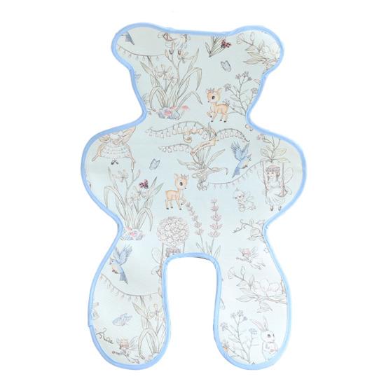 

Охлаждающая подкладка для коляски для малыша, универсальная охлаждающая подкладка для автокресла, охлаждающий коврик с дышащей сетчатой стороной для детского стульчика для кормления, автокресла синий