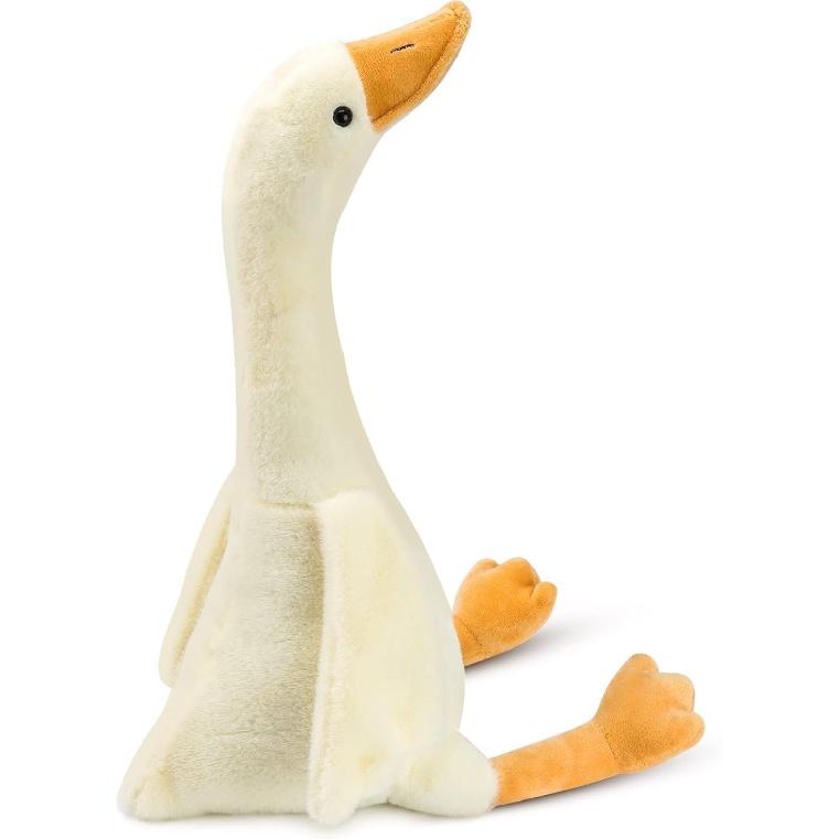 One Silly Goose Stuffed Animal, 19.7 Inch Soft Goose Doll Plush Toy Hugging Pillow, Cute Duck Stuffed Animal, Goose Stuffed Plush Toys Gifts for Kids