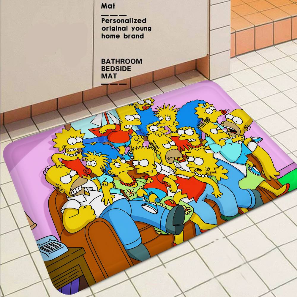 S-Simpson T-Treehouse Of Horror Floor Mat Nordic Style Home Doormat Bathroom-Toilet Mats Bedroom Hotel Decor Mat