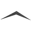 2PCS V Shaped Design Guitar Bridge Tailpiece Flying V Bridge  For Electric Guitar