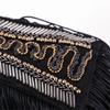 Eye Catching Tassels Epaulets with Bead Decors Stage Suit Shoulder Epaulettes for Shirt and Jackets Women Men Unisex