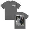 Rap Singer Cris MJ Album Tour Pattern Tshirt 2026 Summer New Men Clothing Harajuku High Street Y2K Tshirt Mens Cotton Tshirt
